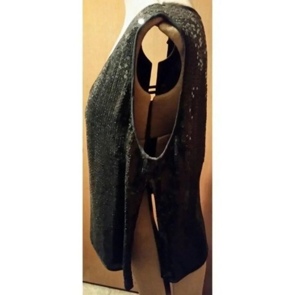 Sunny Choi Black 2 PC Sequin Tank Top & Jacket size 10 - Picture 11 of 12